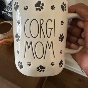 Rae Dunn Cream Corgi Mom Mug